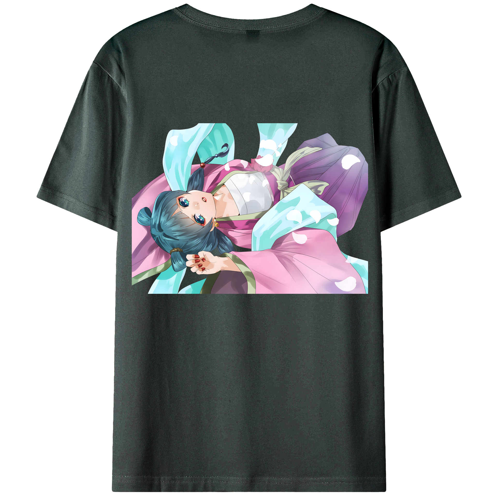 （画像用） 薬屋のひとりごと The Apothecary Diaries 綿100％ メンズ半袖Tシャツ（バックプリント） 通気性